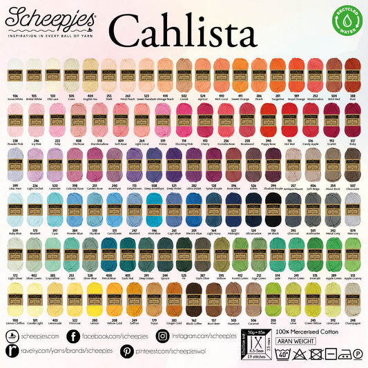Scheepjes Cahlista - Col #s 074-264