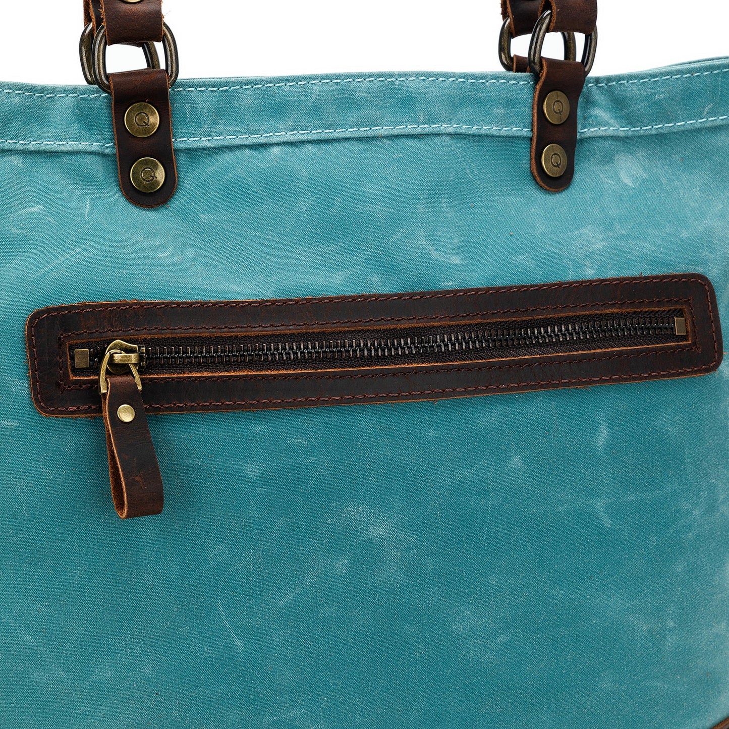Sac fourre-tout en toile della Q Maker - Bleu sarcelle