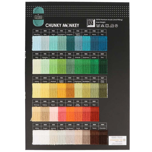 Scheepjes Colour Sample Card - Chunky Monkey
