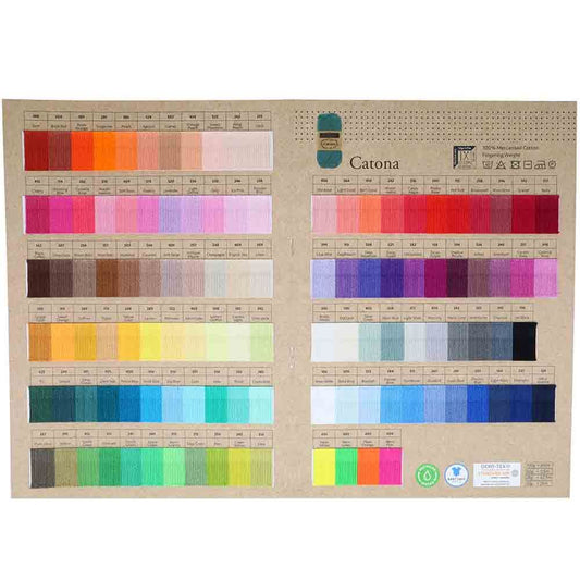 Carte d'échantillons de couleurs Scheepjes - Catona