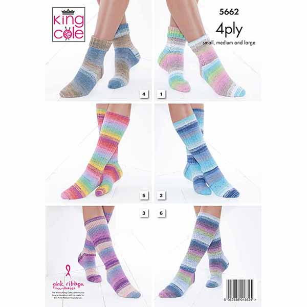 King Cole Socks & Triangular Wrap Pattern Book