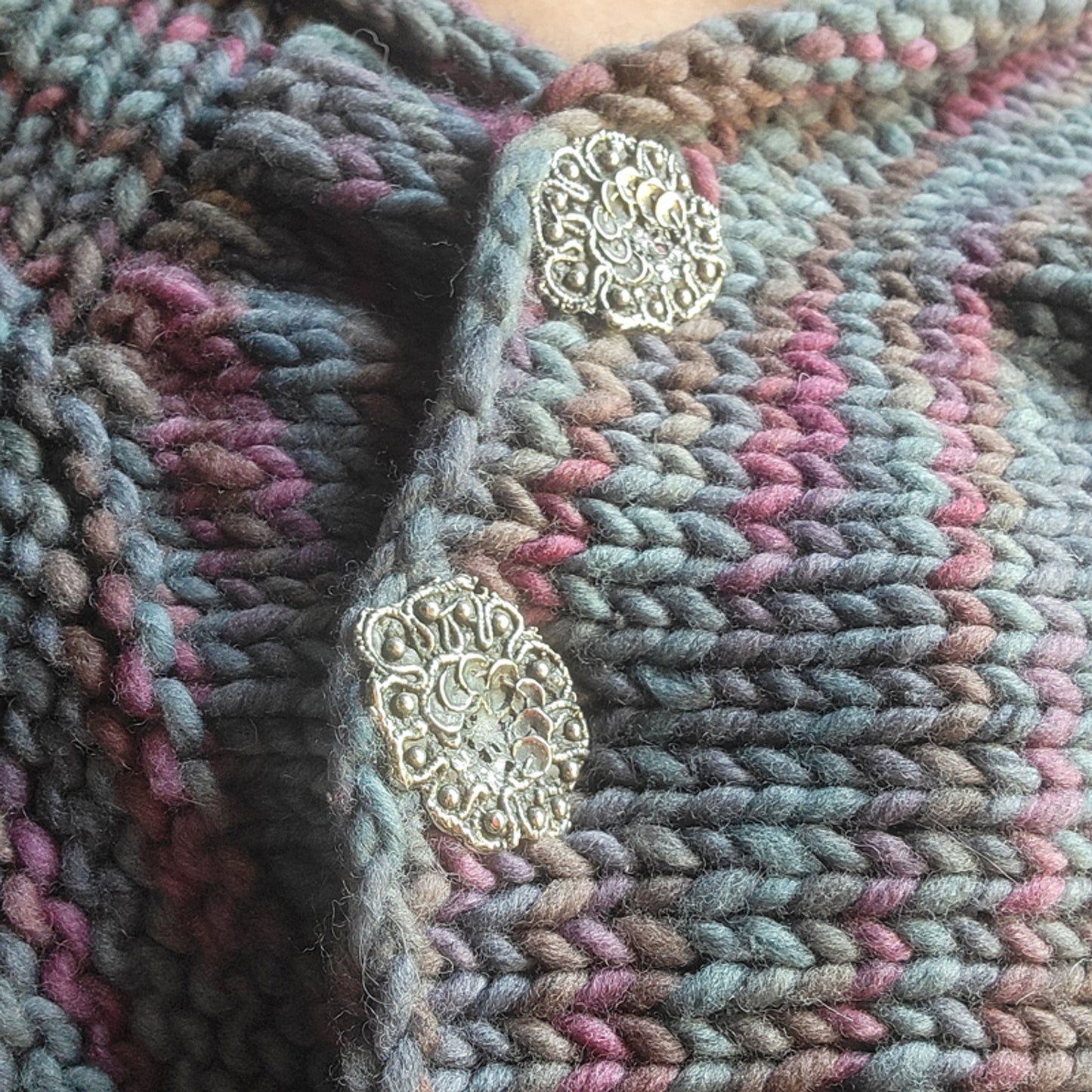 Lot de 2 boutons à clous en dentelle pailletée JUL Designs