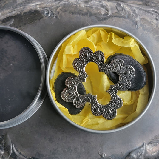 JUL Designs Acanthus Cross Stud Brooch