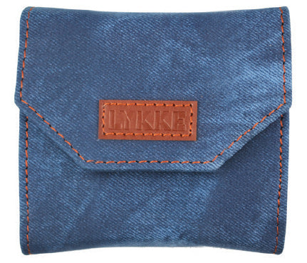 Ensemble d'aiguilles à tricoter circulaires interchangeables Lykke Indigo 3,5" - Effet denim bleu