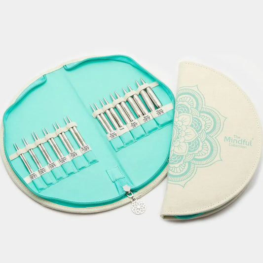 Ensemble d'aiguilles à dentelle interchangeables KnitPro Mindful Warmth de 4 pouces