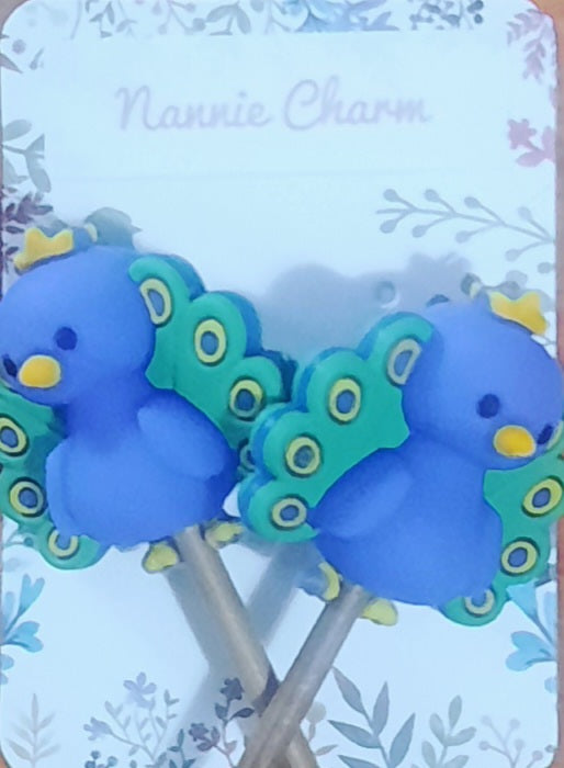 Nannie Charm " Sweet Pea " needle tip protectors