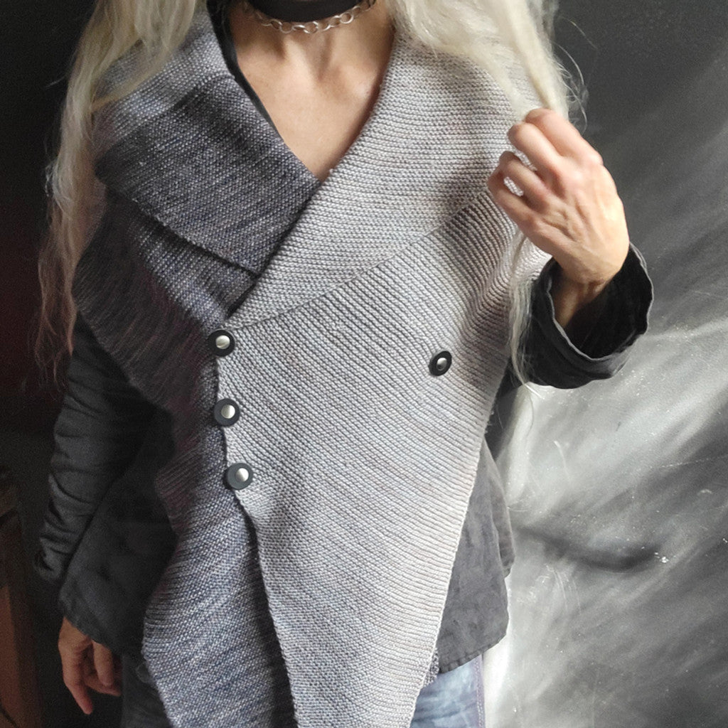 Mini boutons en cuir JUL Designs – Noir brillant, lot de 4