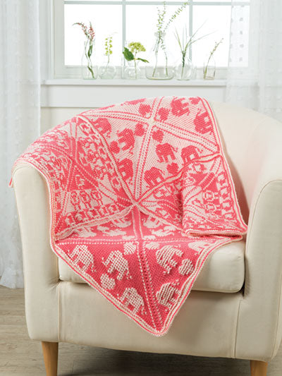 Learn Tunisian Crochet in the Round: Learn To Stitch Square Blocks with Beautiful Graphic Designs by Sandy Walker