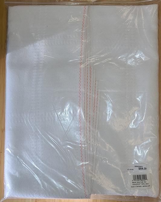 Anne Cloth Cotton - 18ct - Afghans - White