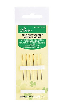 Clover Gold Eye Tapestry Needles Size 24 238/24