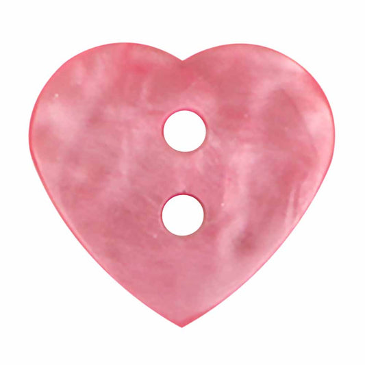 Cirque Heart 15mm 2-Hole Button