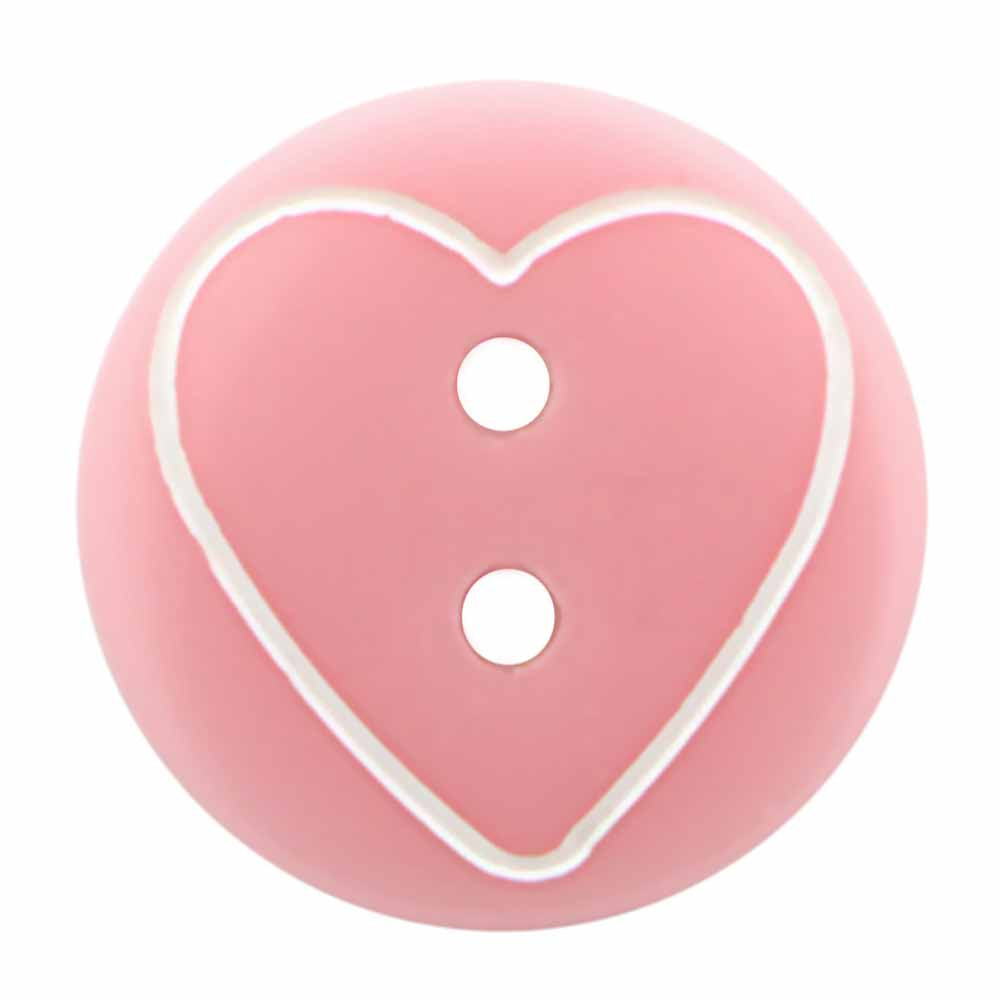 Cirque Heart 13mm 2-Hole Button