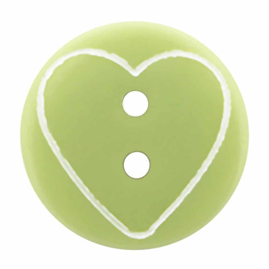 Cirque Heart 13mm 2-Hole Button