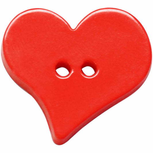 Cirque Heart 25mm 2-Hole Button