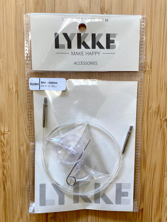 Lykke Clear Swivel Cords for 3.5" Interchangeable Needles