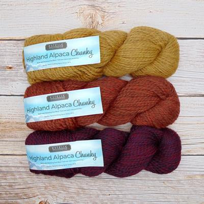Kit cape en alpaga en Estelle Highland Alpaca Chunky
