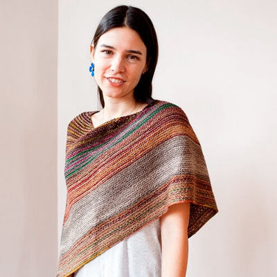 Drachenfels Shawl Kit in Urth Uneek Fingering & Monokrom Fingering