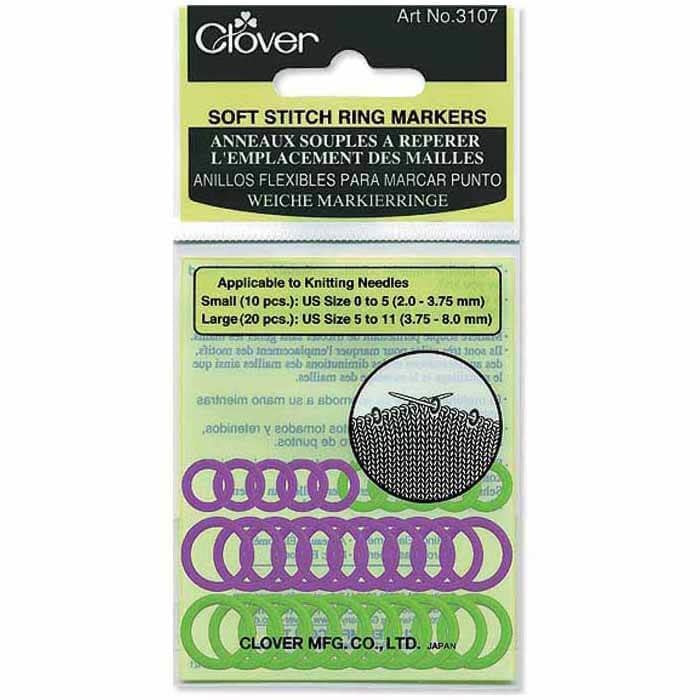 Clover 3107 - Soft Stitch Ring Markers - 30 pcs.