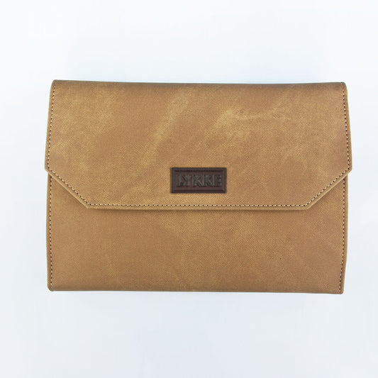 LYKKE Umber 5" Interchangeable Circular Knitting Needle Set - Brown Denim Effect