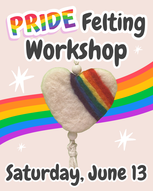 Felted Pride Heart