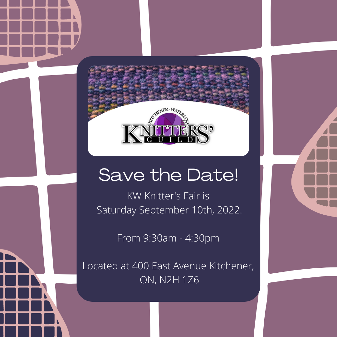 We're Vendors at the 2022 KW Knitters' Fair!