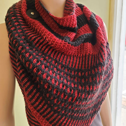 Shop Sample: Artefact Shawl - Completed!