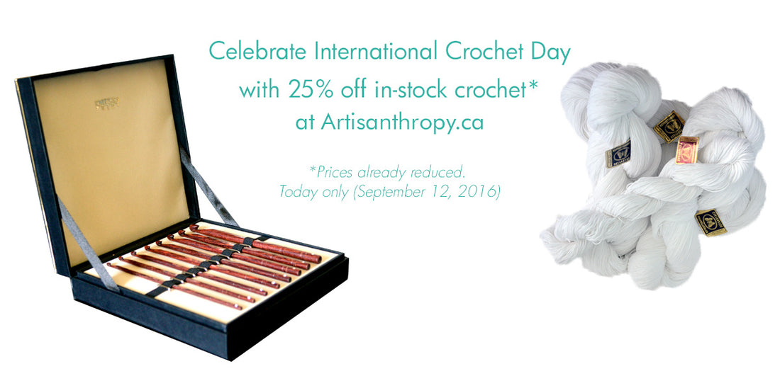 Celebrate International Crochet Day 2016 with 25% off crochet!