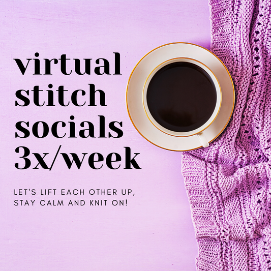 Virtual Stitch Socials 3x Per Week