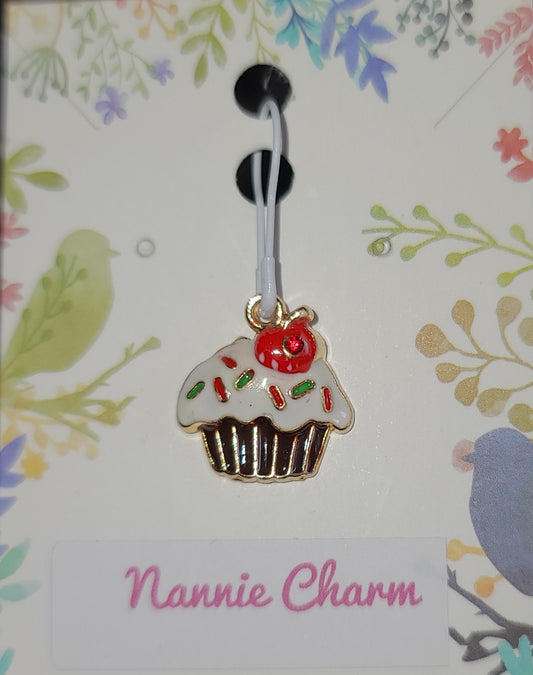 Nannie Charm Stitch Marker Single Cherry on Top