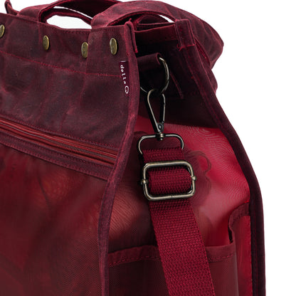 della Q Maker's Tall Mesh Tote - Red