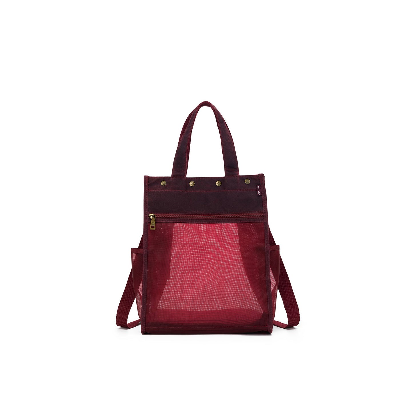 della Q Maker's Tall Mesh Tote - Red