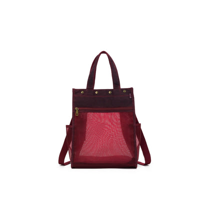della Q Maker's Tall Mesh Tote - Red