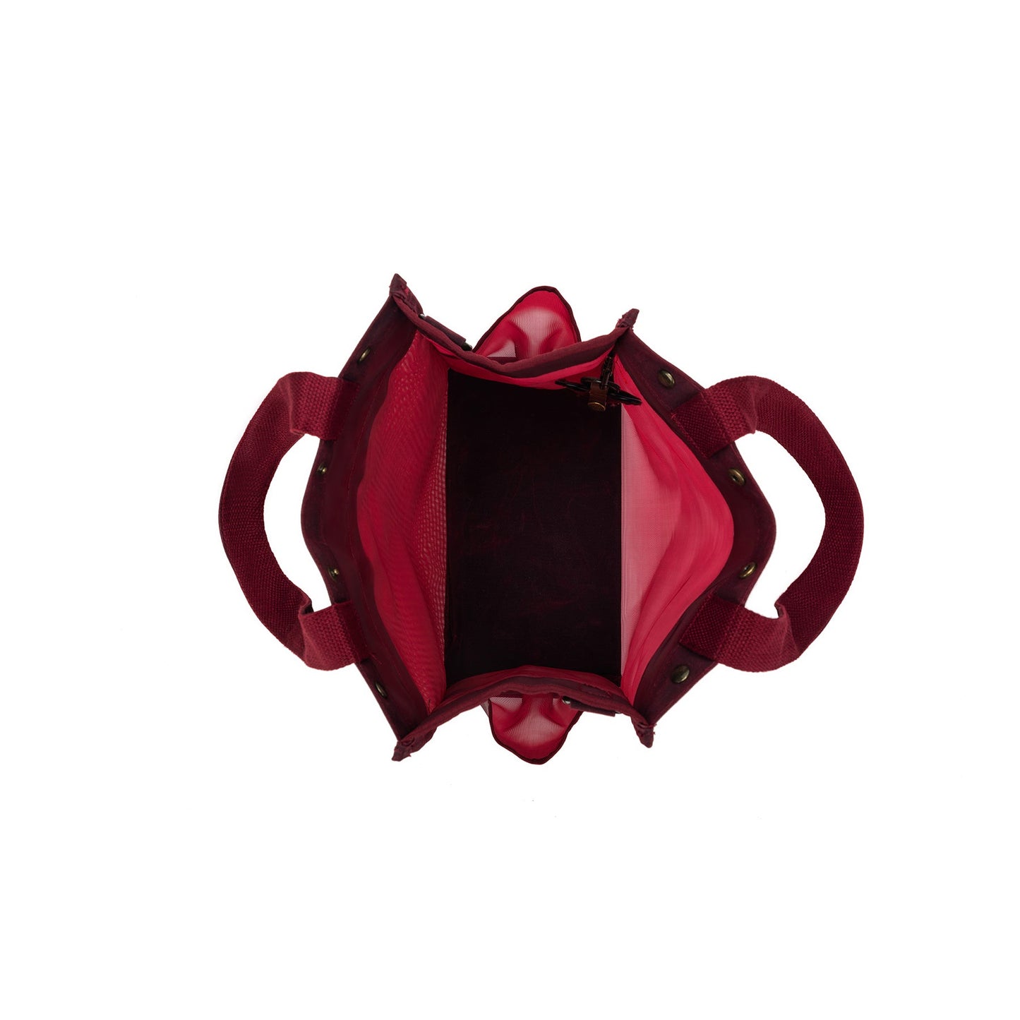 della Q Maker's Tall Mesh Tote - Red