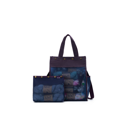 della Q Maker's Tall Mesh Tote - Purple