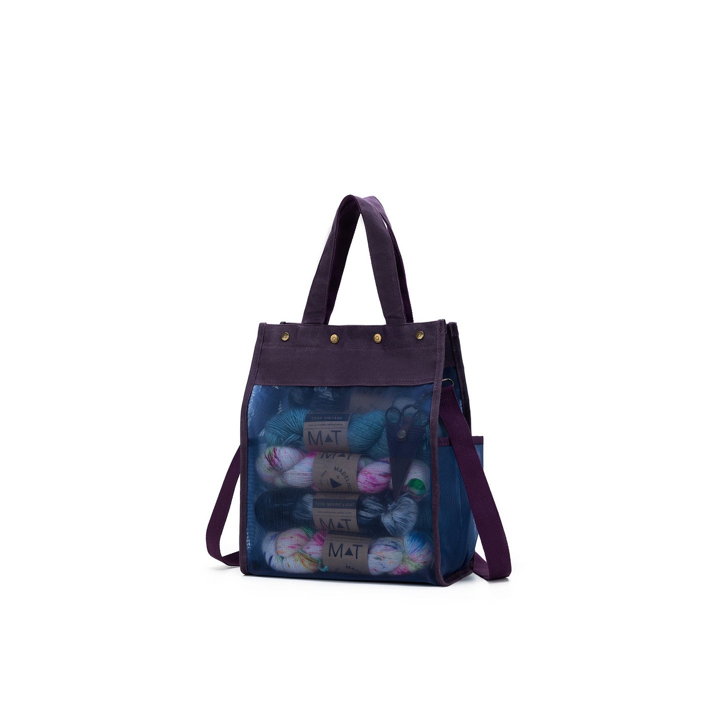 della Q Maker's Tall Mesh Tote - Purple
