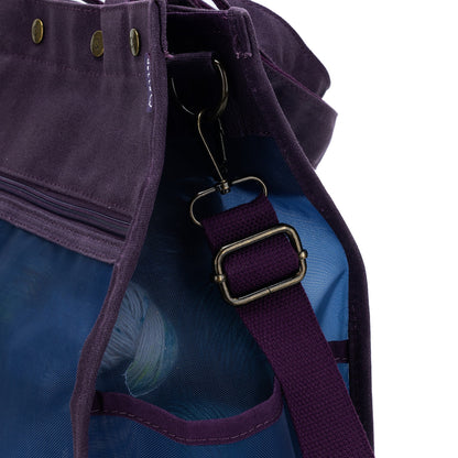 della Q Maker's Tall Mesh Tote - Purple