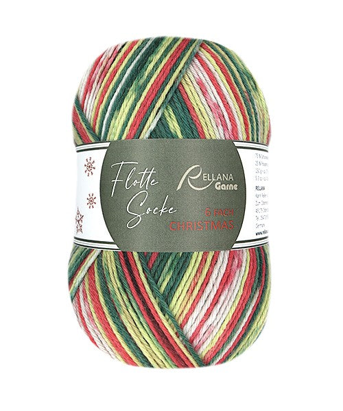 Rellana Garne Flotte Chaussette Noël 6-Ply (2025)