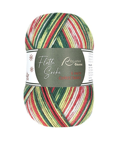 Rellana Garne Flotte Chaussette Noël 6-Ply (2025)