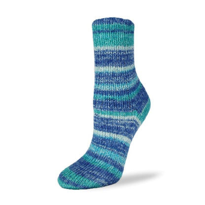 Rellana Garne Flotte Sock Boucle in Blue / Turquoise