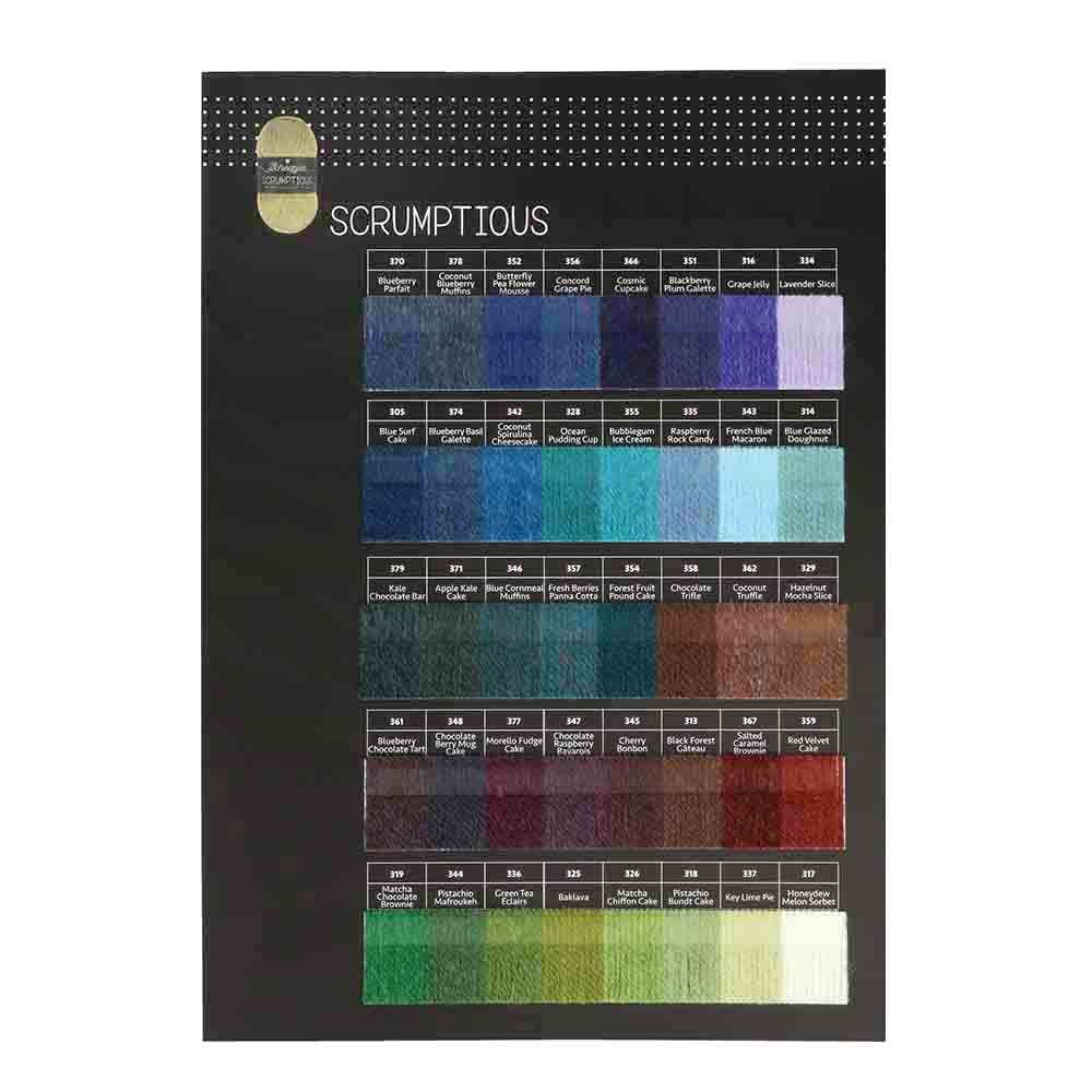 Carte d'échantillons de couleurs Scheepjes - Délicieux