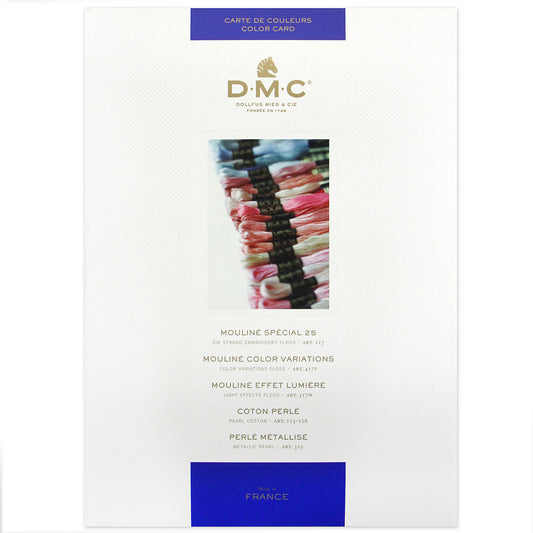 Carte de couleurs DMC à fils