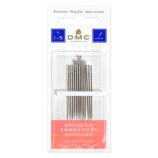 DMC #1765/1 - Embroidery Needles Size 1-5