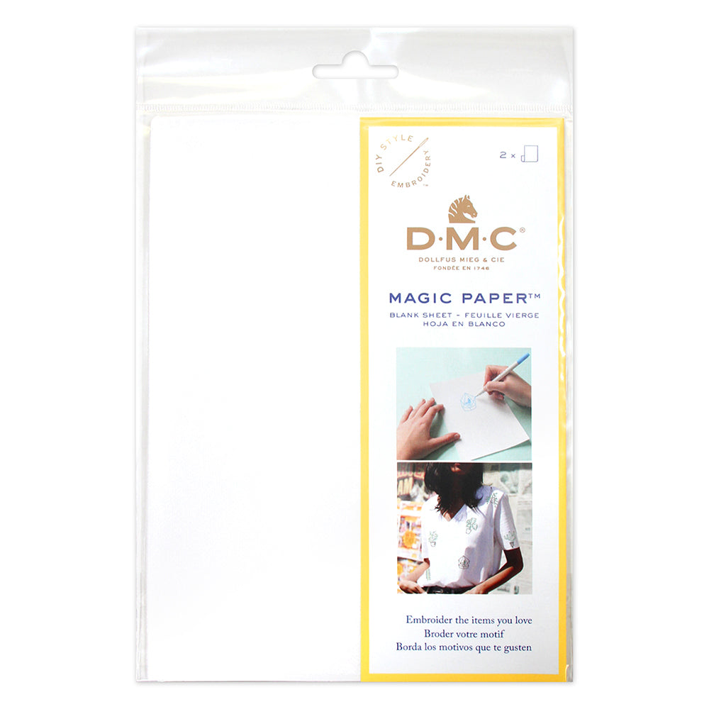 Feuilles vierges de papier magique DMC - 2 pcs