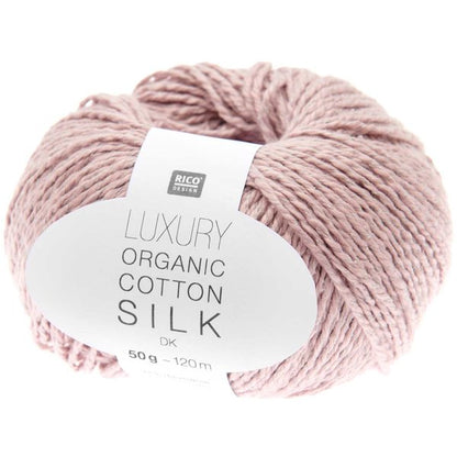 Rico Luxury Organic Cotton Silk DK in Dusty Rose