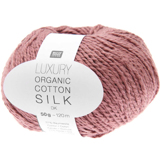 Rico Luxury Organic Cotton Silk DK in Rose