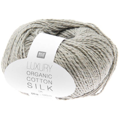 Rico Luxury Organic Cotton Silk DK in Grey
