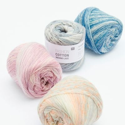 Rico Yarns Fashion Coton Mérinos Dentelle Multicolore