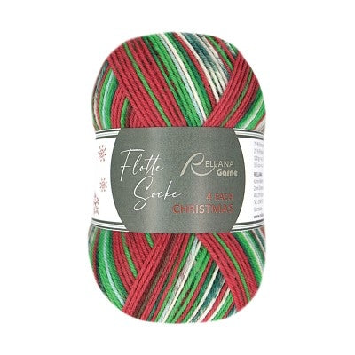 Rellana Christmas Socks | Flotte Socke Christmas - 4ply 2026