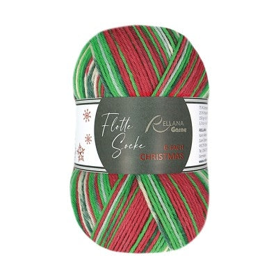 Rellana Christmas Socks - Flotte Socke Christmas 6ply 2026