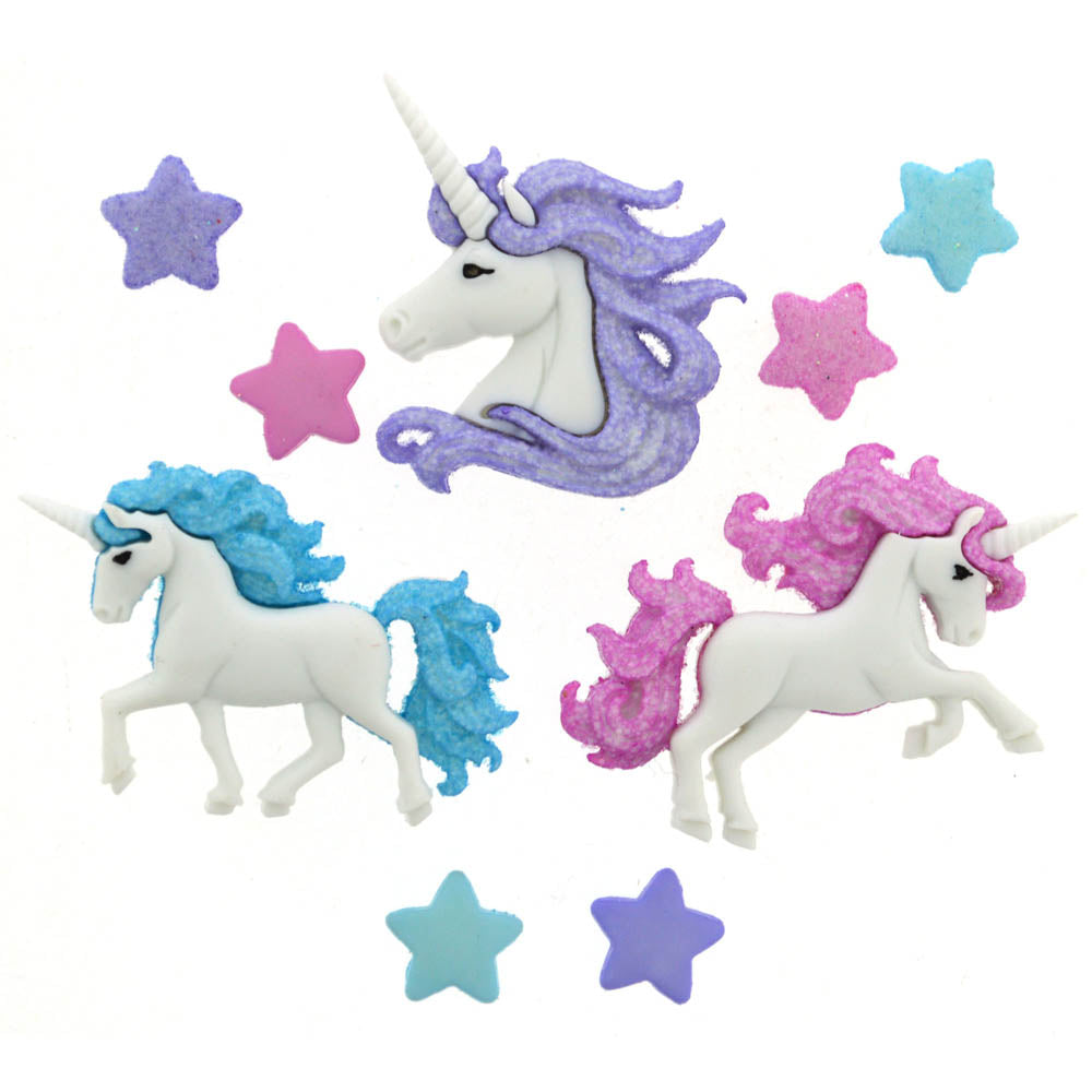 Dress It Up - Magical Unicorns Button Collection